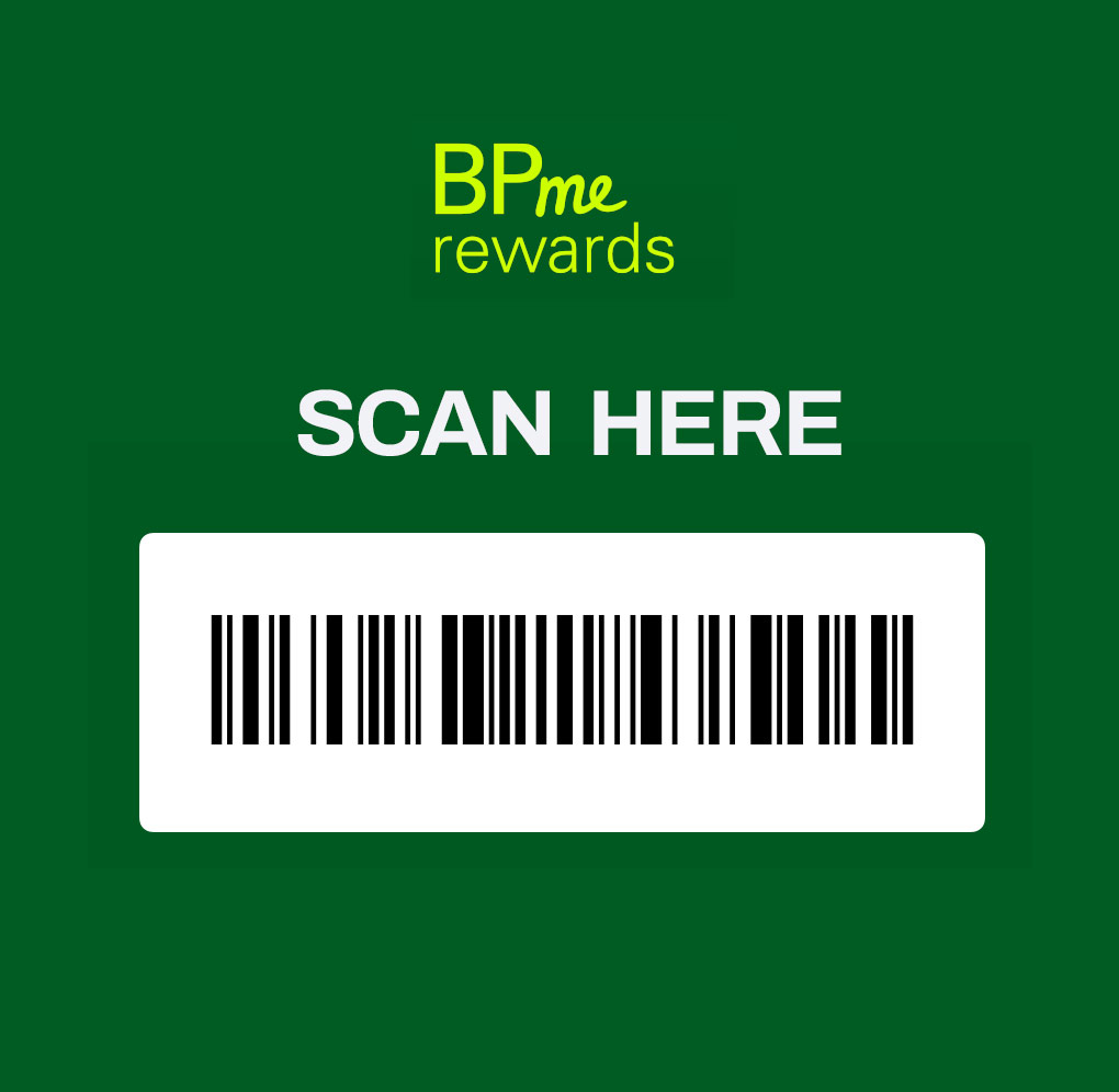 Forgot BPme Reward Card QR barcode