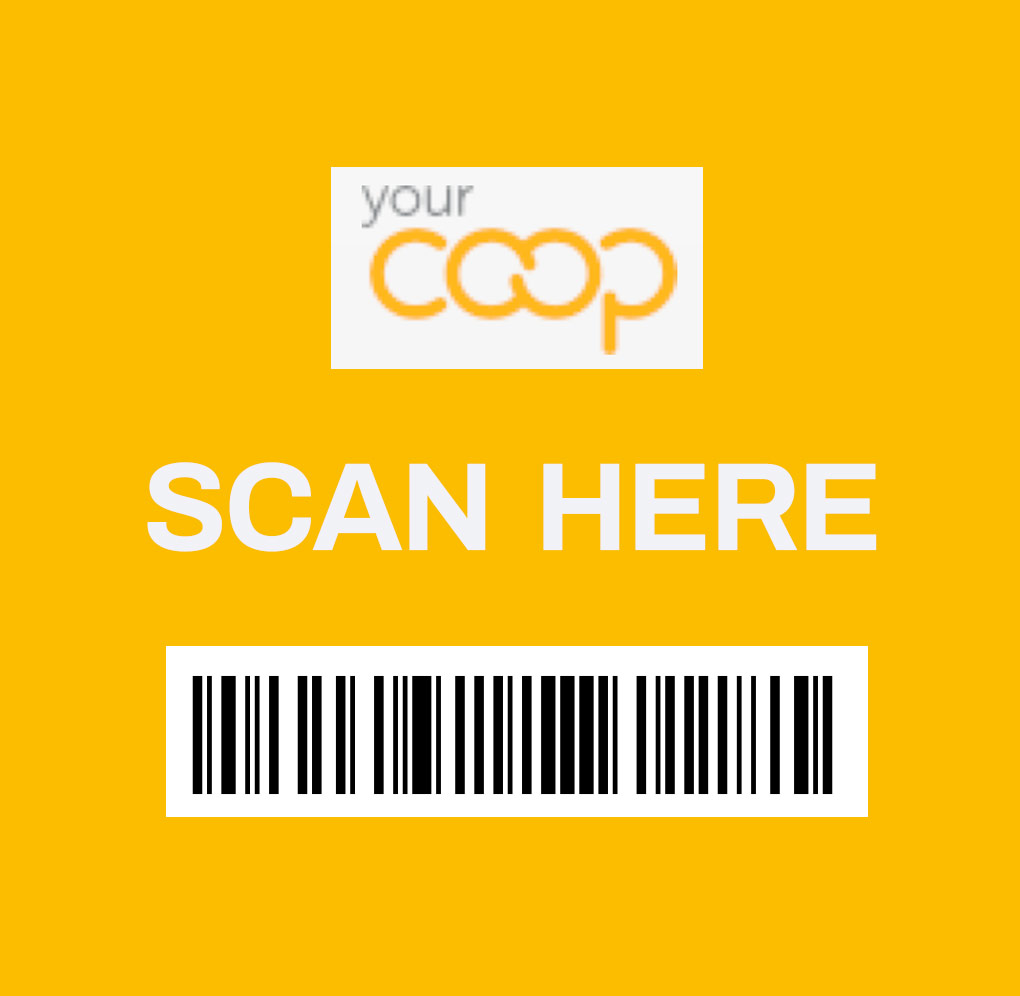 Picture of my Coop mid counties card barcode qr