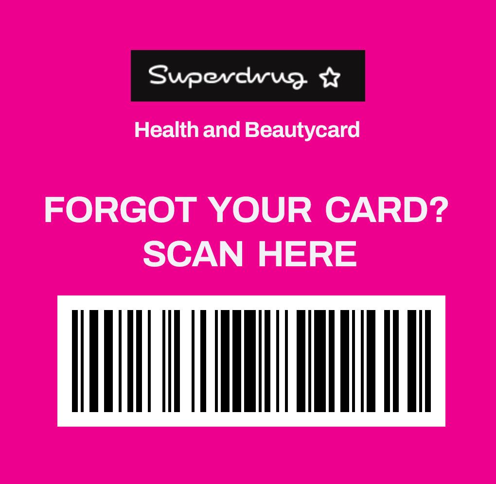 Superdrug Health Beauty Card barcode screenshot pic