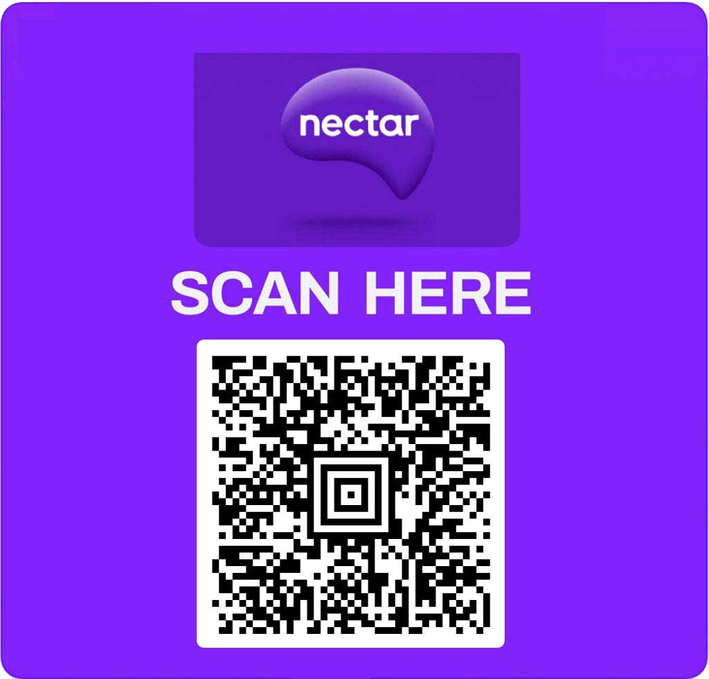 nectar card QR barcode