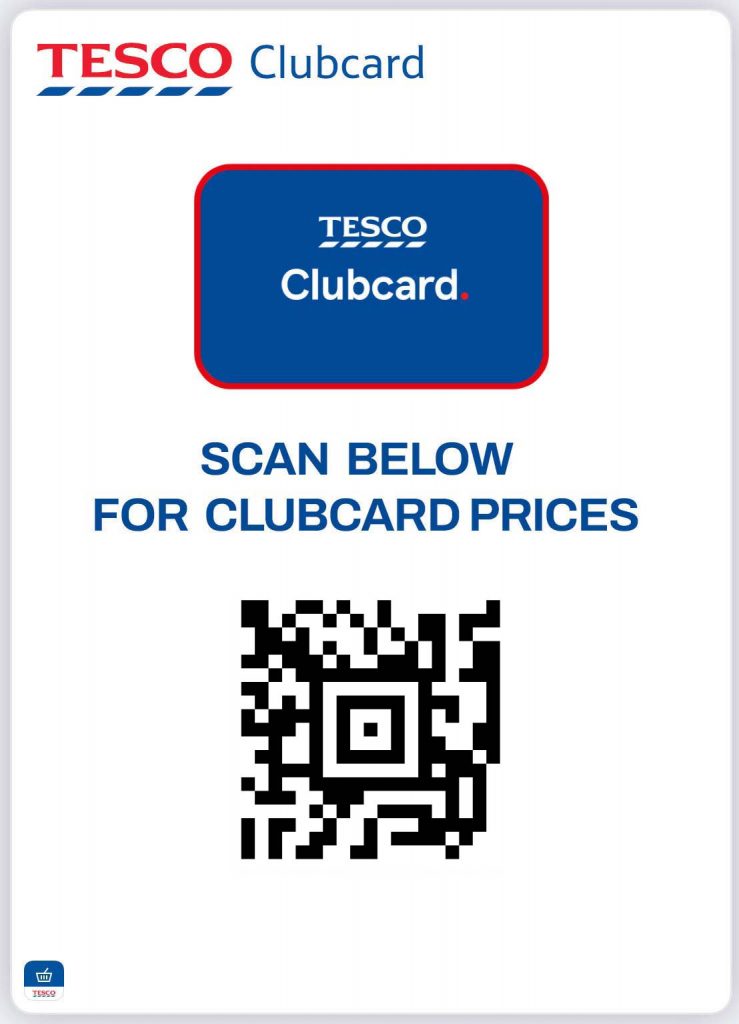 Tesco Clubcard Barcode to scan